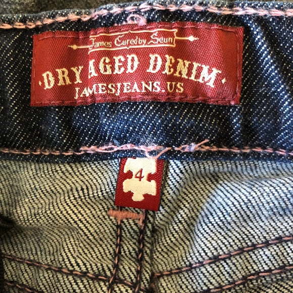 Dry Age Jeans baby james jeans pink crystal bandit Size 4 bling - Picture 9 of 12